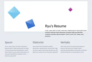 A HTML resume template